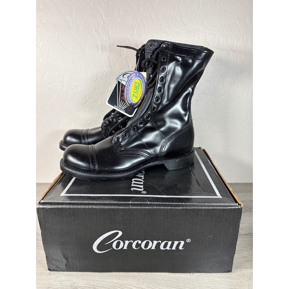 Corcoran 1500 Mens 10 In Leather Jump Boots Black Military Paratrooper Size 12 D